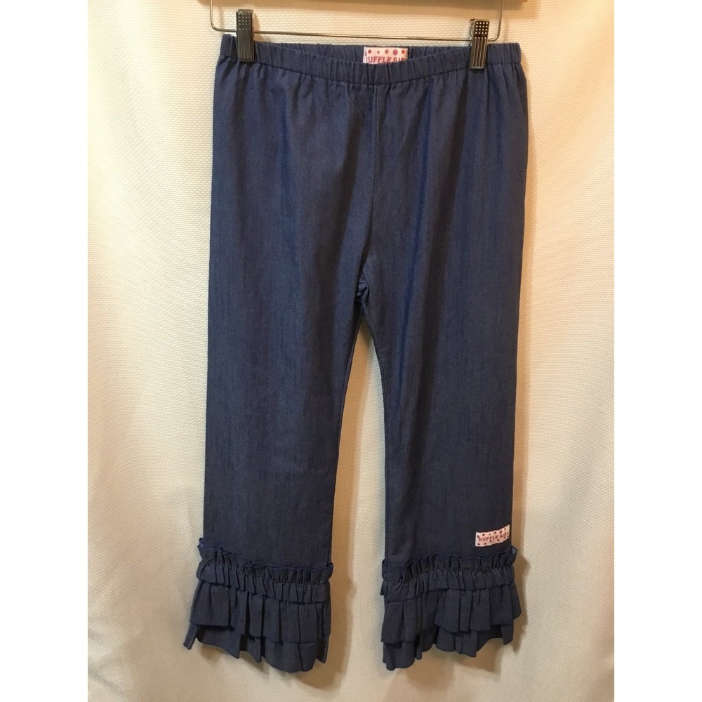 Ruffle Girl Size 14 Denim Pants NWT